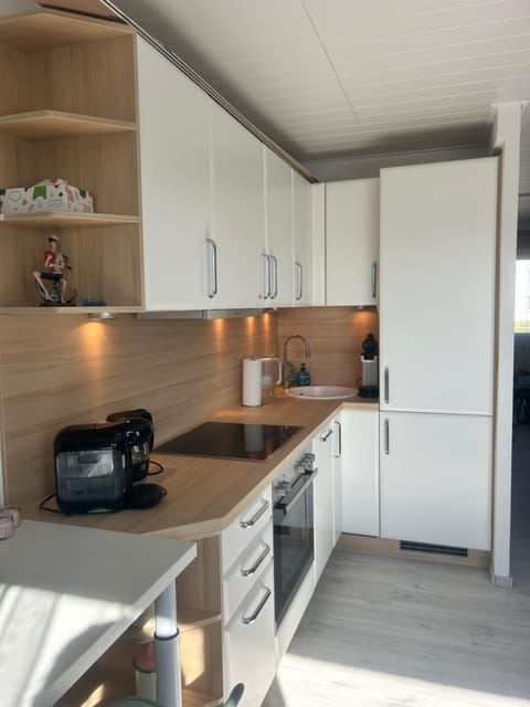 Kitchen or kitchenette, dishwasher, oven, stove