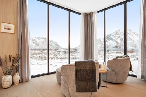 Natural landscape, View (from property/room), View (from property/room), Living room, Seating area, Mountain view, Sea view, Sea view