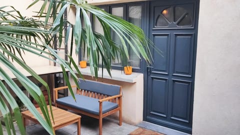 Patio, Balcony/Terrace, Inner courtyard view