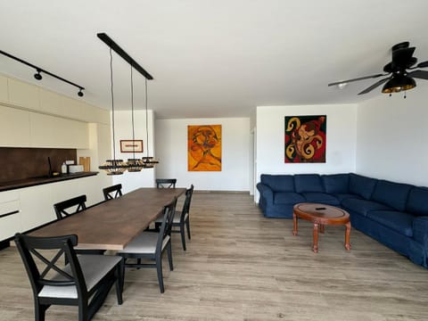 Kitchen or kitchenette, Living room, Dining area