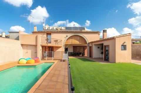 Property building, Living room, Swimming pool