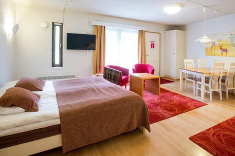 Bed, TV and multimedia, Photo of the whole room, Seating area, Dining area