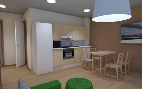 Kitchen or kitchenette, Dining area