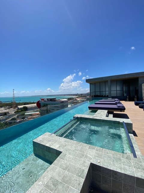Day, Natural landscape, Sea view, Swimming pool, sunbed
