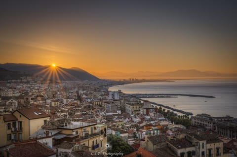 Nearby landmark, Natural landscape, City view, Sunrise