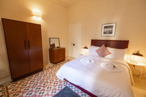 Bed, Photo of the whole room, Bedroom, towels, wardrobe