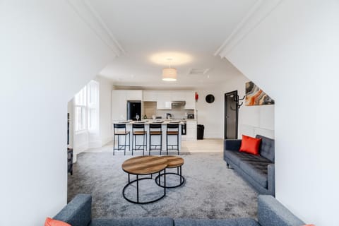 Kitchen or kitchenette, Living room, Dining area