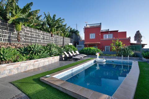 Property building, Living room, Swimming pool