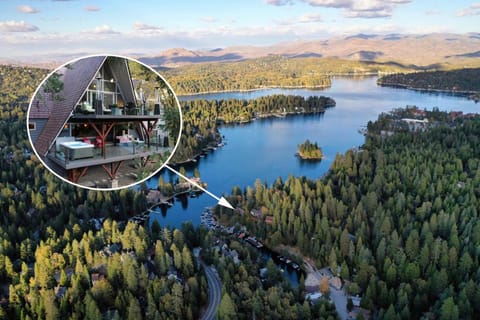 Rocky Point Paradise Bay Lake Front Hot TUB 10 out of 10 House in Lake Arrowhead