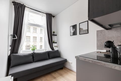 Kitchen or kitchenette, Living room, Photo of the whole room, Seating area