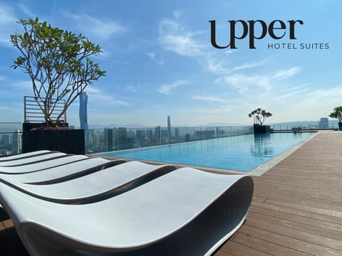 Swimming pool, sunbed