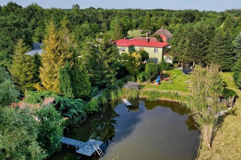 Property building, Natural landscape, Bird's eye view, Fishing