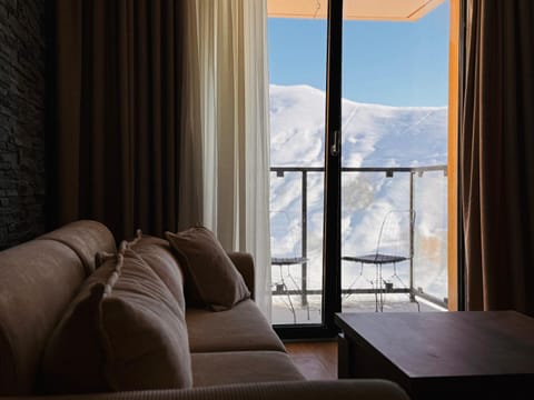 Natural landscape, Living room, Seating area, Mountain view