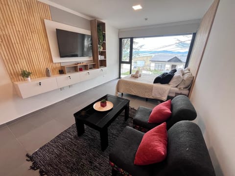 Bed, TV and multimedia, Living room, Seating area, heating, internet