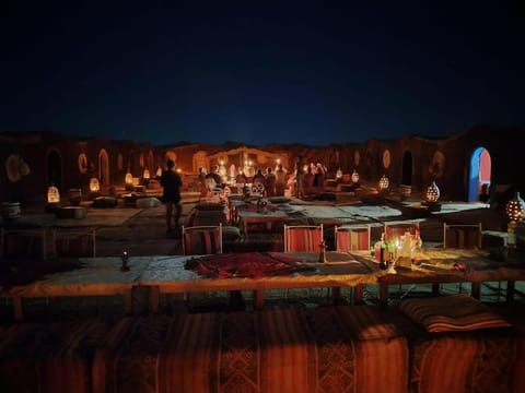 Night, group of guests