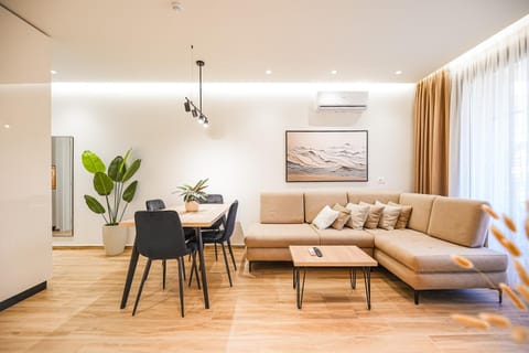 Living room, Seating area, Dining area, air conditioner