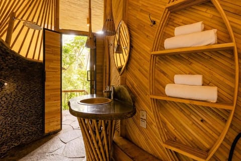 Aura House 2bds Eco Bamboo House, Pool, River View Villa in Abiansemal