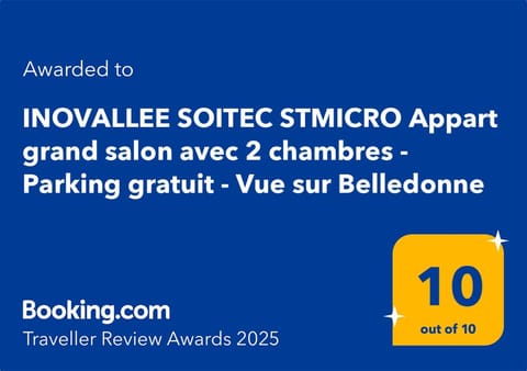 Appart 65m2 avec 2 chambres dans ferme rénovée - Parking gratuit - Grande vue montagnes Apartment in Meylan