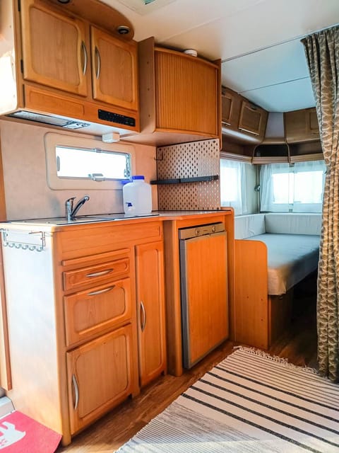 Santa's winter Caravan-Kabe Smaragd Campground/ 
RV Resort in Rovaniemi