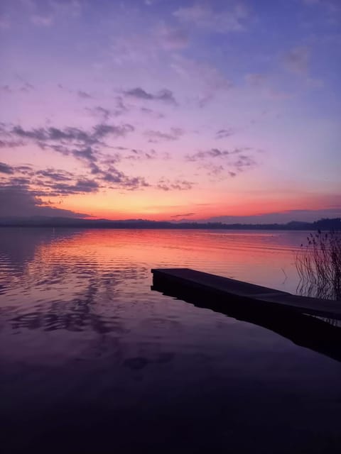 Natural landscape, Lake view, Sunset