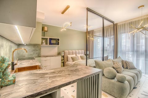 Kitchen or kitchenette, Living room