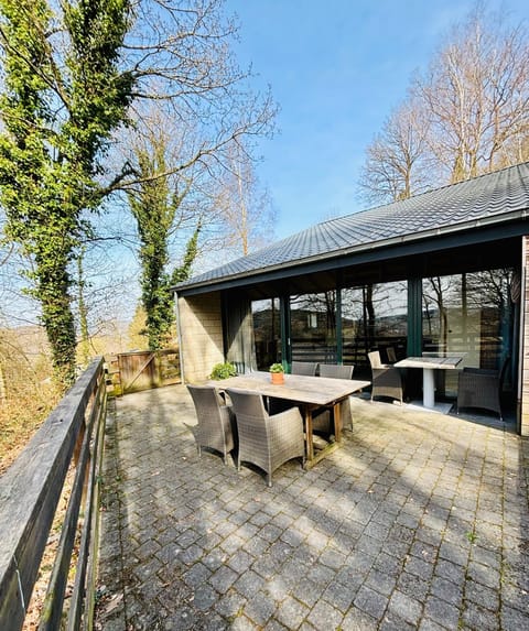 Property building, Patio, Day, Natural landscape, View (from property/room), Dining area, pet friendly, pet friendly