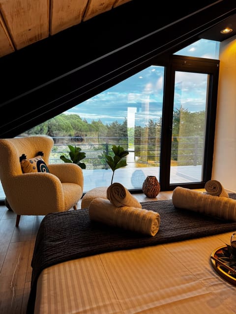 Bed, Natural landscape, Bedroom