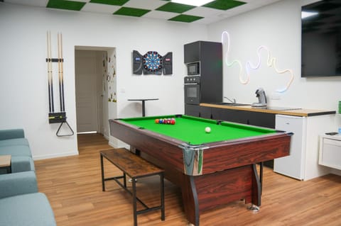 Communal lounge/ TV room, Billiard, Darts, kitchen