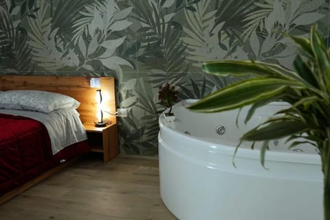 Bed, Hot Tub, Bedroom