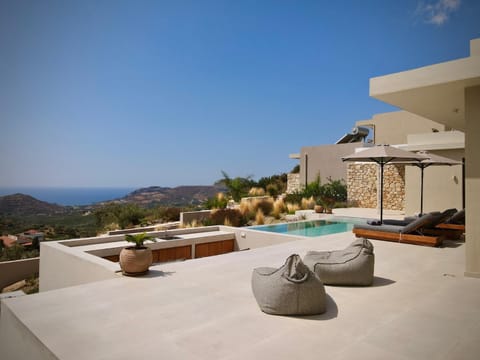 Natural landscape, View (from property/room), Seating area, Swimming pool, sunbed