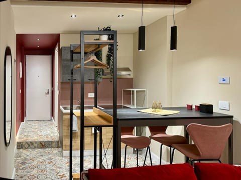 Kitchen or kitchenette, Living room, Dining area