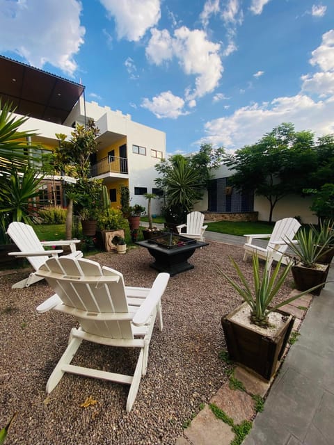 Property building, Garden view