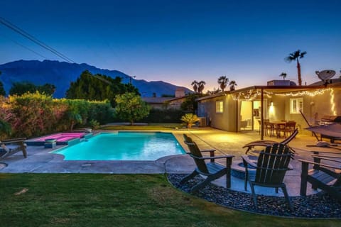 Night, Natural landscape, Mountain view, Pool view, Swimming pool