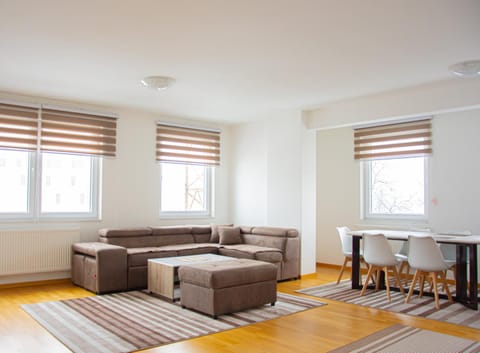 Living room, Seating area, Dining area