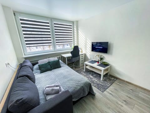 Communal lounge/ TV room, Bed, TV and multimedia, Living room, Bedroom