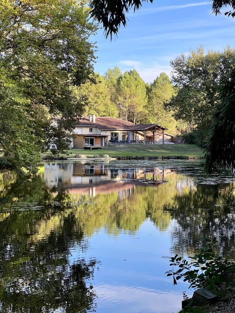Patio, Patio, Spring, Day, Natural landscape, Fishing, Garden, Lake view, Pool view, Pool view, Swimming pool, Swimming pool
