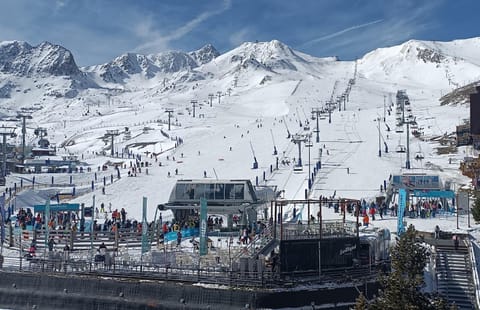 Winter, Skiing, Mountain view