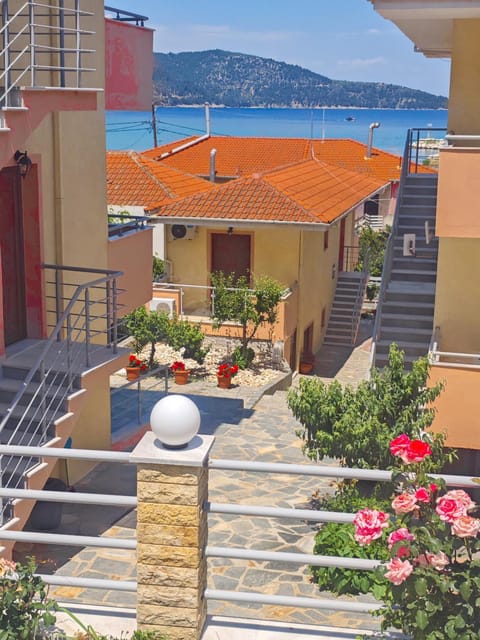 Property building, Patio, Day, View (from property/room), Sea view