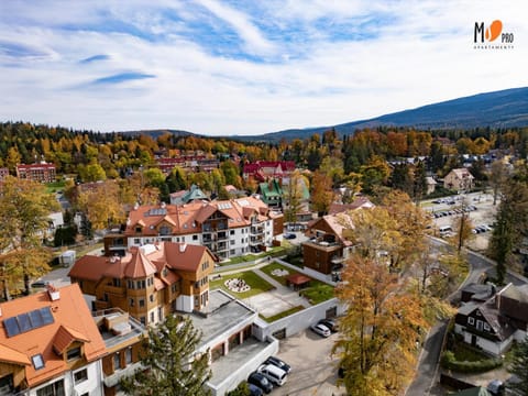 Property building, Bird's eye view, Mountain view, Location