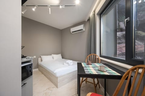 Bed, TV and multimedia, Kitchen or kitchenette, Living room, Bedroom, air conditioner