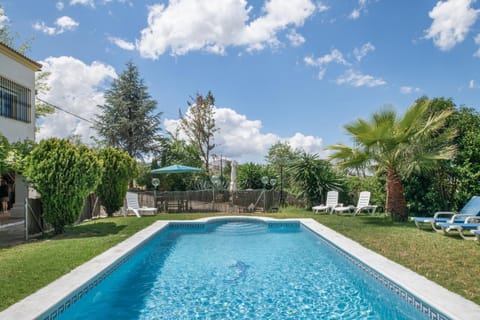Property building, Living room, Swimming pool