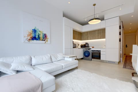 Living room, kitchen