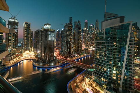 Property building, Night, Natural landscape, Bird's eye view, City view