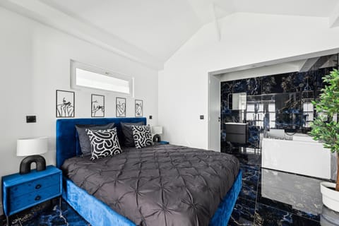 Bed, Hot Tub, Photo of the whole room