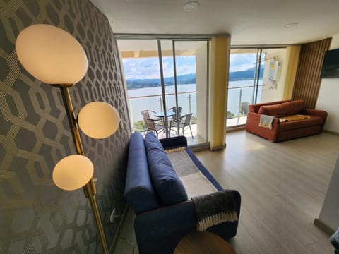 Natural landscape, Living room, Lake view