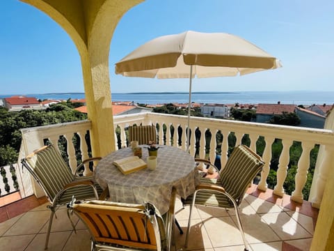 Day, View (from property/room), Balcony/Terrace, Seating area, Sea view