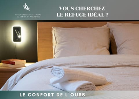 Property building, Bed, Photo of the whole room, Bedroom, Text overlay, towels