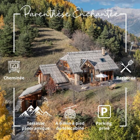 Parenthèse Enchantée - Vue panoramique - Cheminée Chalet in Uvernet-Fours