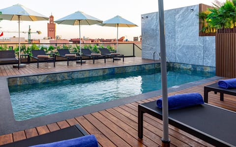 Patio, Day, Pool view, Swimming pool, sunbed