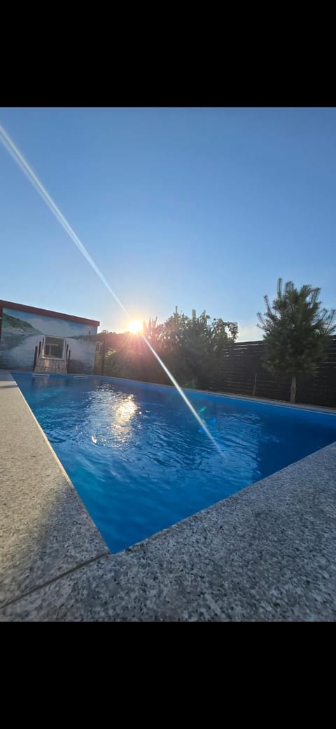 Pool view, Sunset